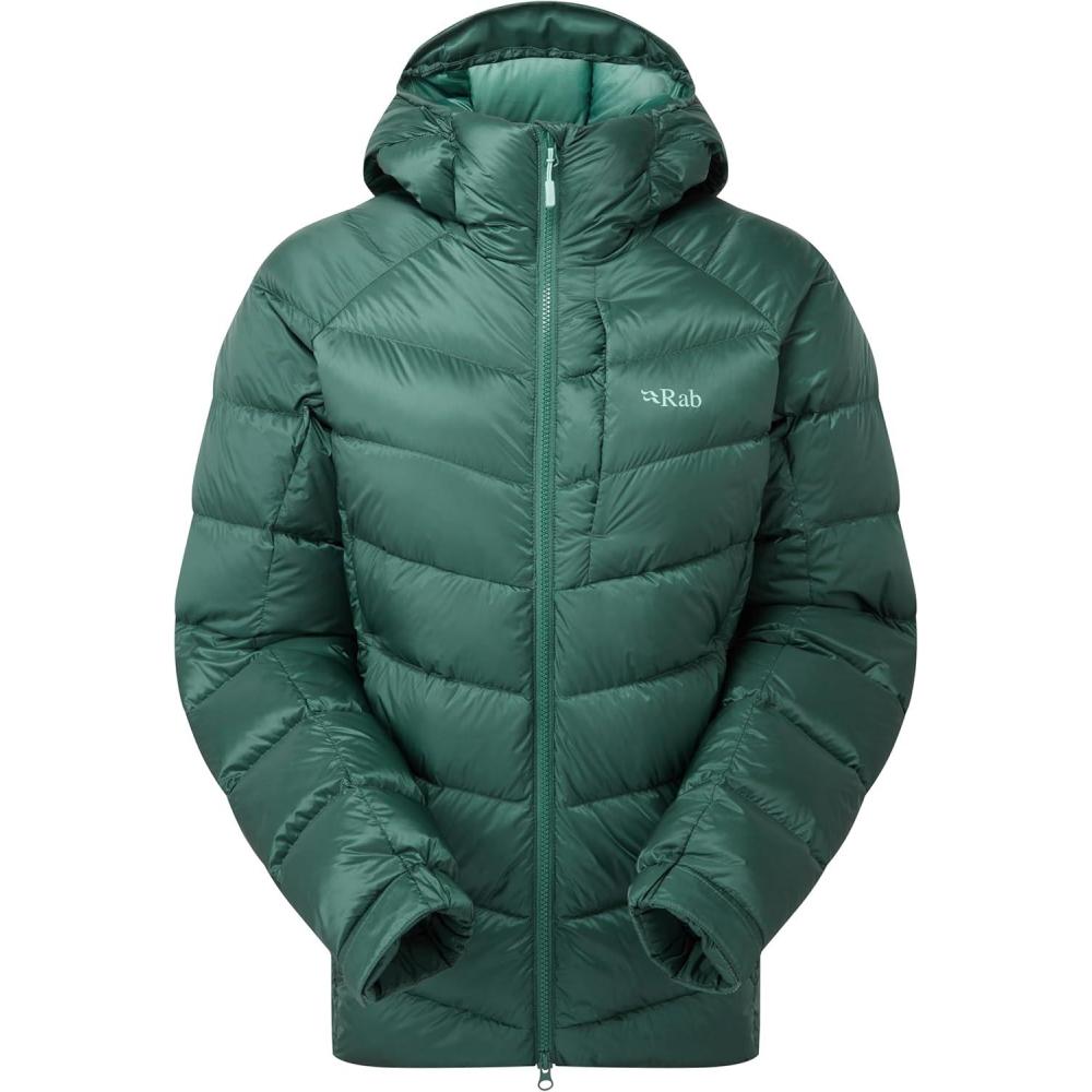 imageRab Womens Glaceon Pro Jacket Lightweight Down Coat for Hiking Climbing amp MountaineeringGreen Slate