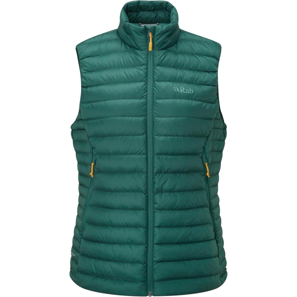 imageRab Womens Microlight Down Vest  Insulated Lightweight Gilet for Hiking Trekking amp SkiingGreen Slate