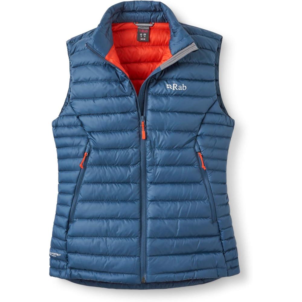 imageRab Womens Microlight Down Vest Insulated Lightweight Gilet for Hiking Trekking amp SkiingOrion Blue