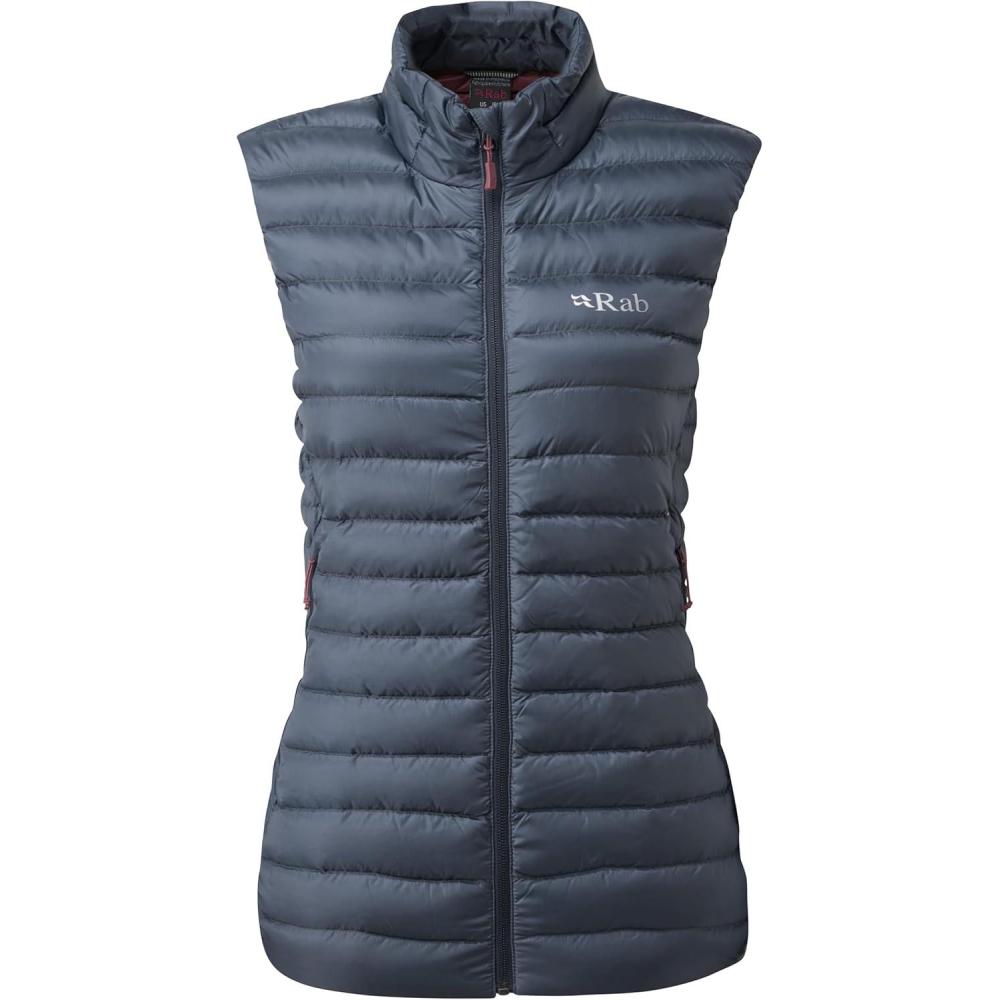 imageRab Womens Microlight Down Vest  Insulated Lightweight Gilet for Hiking Trekking amp SkiingSteel