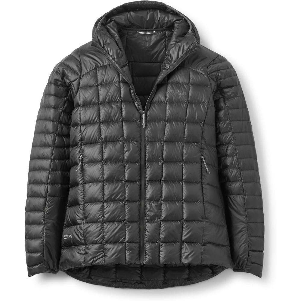 imageRab Womens Mythic Alpine Light Jacket Down Insulated WaterRepellent Windproof Hooded for Hiking Climbing amp CasualBlack