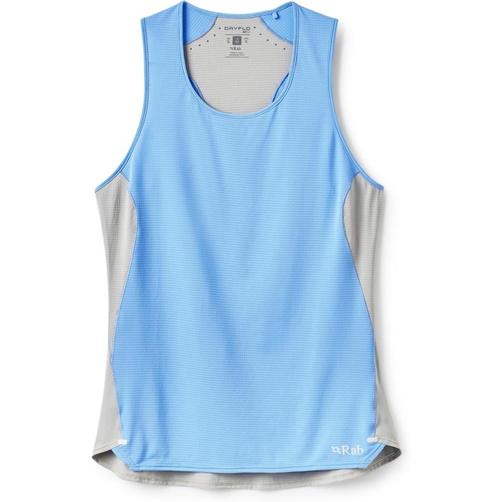 imageRab Womens Sonic Ultra Vest  Lightweight QuickDrying Tank Top for Hiking amp Trail RunningBluebirdLight Zinc