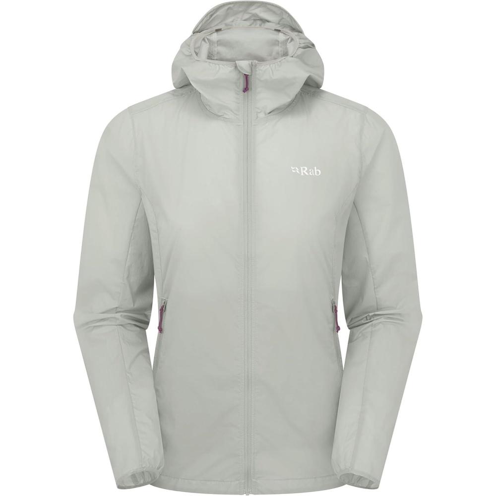 imageRab Womens Vital Hoody Ultralight Windproof Shell Jacket for Hiking Trail Running amp ClimbingLight Zinc