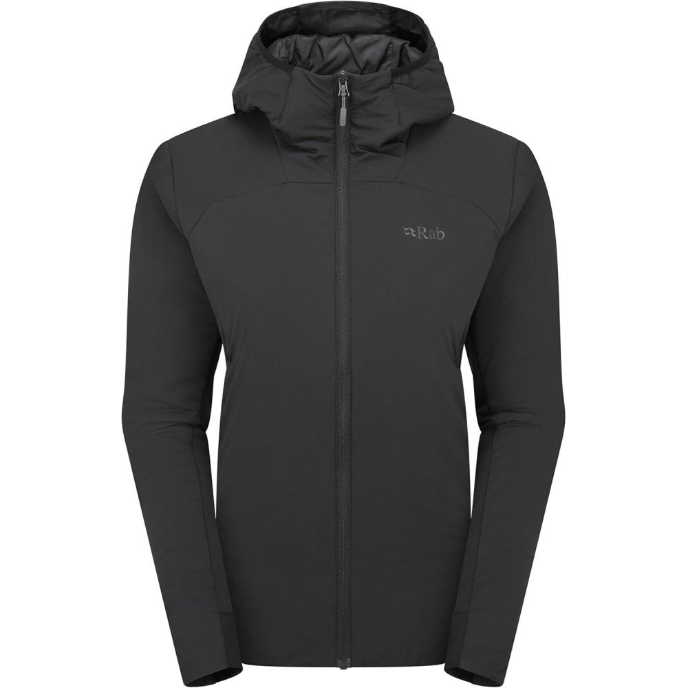 imageRab Womens Xenair Alpine Flex Jacket  Hooded Synthetic Insulated Coat for Hiking amp MountaineeringBlack