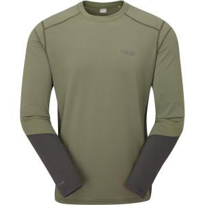 RAB Men’s Conduit Crew Lightweight Breathable Fleece for Hiking, Climbing, & Skiing(Light Khaki)