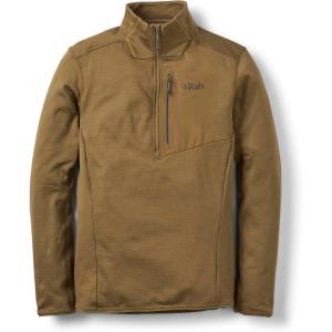 Rab Men’s Ascendor Pull-On – Half-Zip Fleece Jacket for Skiing, Climbing, & Mountaineering(Oak)