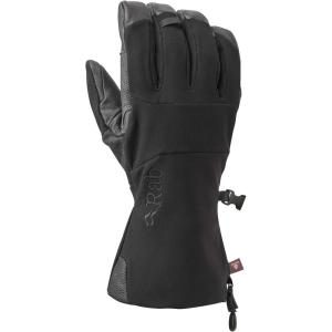 Rab Men’s Baltoro Gloves – Softshell Glove for Climbing & Mountaineering(Black/Black)