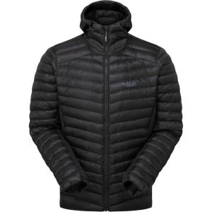 Rab Men’s Cirrus Flex Hoodie Jacket, Lightweight Insulated Puffer Coat for Hiking(Black)