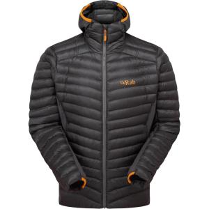 Rab Men’s Cirrus Flex Hoodie Jacket, Lightweight Insulated Puffer Coat for Hiking(Graphene)