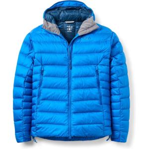 Rab Men’s Electron Pro 800-Fill Down Hooded Jacket for Climbing & Mountaineering(Maya Blue)