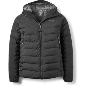 Rab Men’s Infinity Windstopper Hoody – GTX Windproof Gore-Tex Down Jacket for Climbing & Mountaineering(Black)
