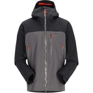 Rab Men’s Latok Mountain GTX Jacket – Waterproof Breathable Gore-Tex Coat for Skiing & Snowboarding(Black/Graphene)
