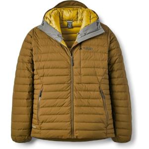 Rab Men’s Microlight Windstopper Hoody – GTX Windproof Gore-Tex Down Jacket for Skiing & Climbing(Oak)