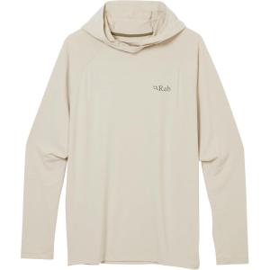 Rab Men’s Rivelin Hoody – Lightweight Breathable Hooded Midlayer for Hiking & Climbing(Pebble)