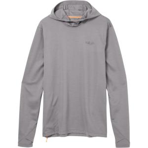 Rab Men’s Staden Hoody – Lightweight Breathable Hooded Midlayer for Hiking & Climbing(Zinc)