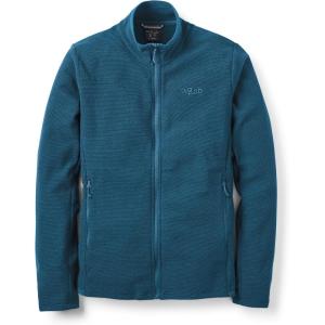 Rab Men’s Stavel Jacket – Warm Midweight Fleece Coat for Hiking, Climbing, & Skiing(Tempest Blue)