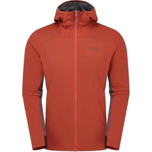 Rab Men’s Xenair Alpine Flex Jacket – Hooded Synthetic Insulated Coat for Hiking & Mountaineering(Tuscan Red)