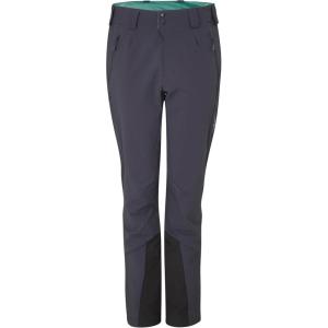 Rab Women’s Ascendor AS Pants – Midweight Water-Resistant Softshell Pant for Hiking & Climbing(Ebony (Eucalyptus))