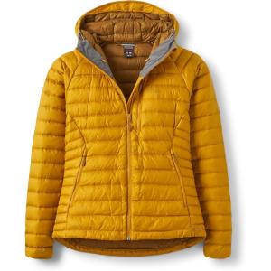 Rab Women’s Microlight Alpine 700-Fill Down Hooded Puffer Jacket for Hiking & Skiing(Sahara)
