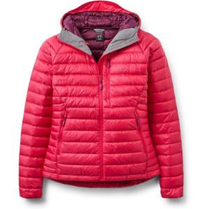 Rab Women’s Microlight Alpine 700-Fill Down Hooded Puffer Jacket for Hiking & Skiing(Watermelon)