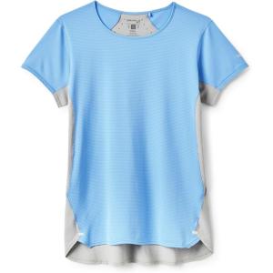 Rab Women’s Sonic Ultra Tee Shirt – Lightweight Quick-Drying T-Shirt for Hiking & Trail Running(Bluebird/Light Zinc)