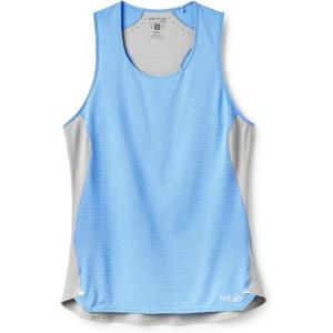 Rab Women’s Sonic Ultra Vest – Lightweight Quick-Drying Tank Top for Hiking & Trail Running(Bluebird/Light Zinc)