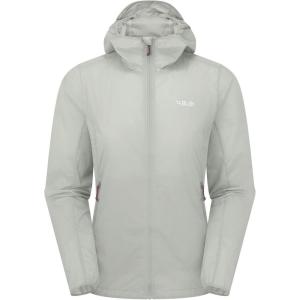 Rab Women’s Vital Hoody – Ultralight Windproof Shell Jacket for Hiking, Trail Running, & Climbing(Light Zinc)
