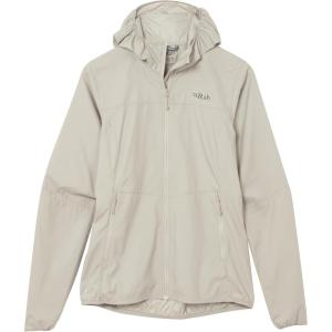 Rab Women’s Windgather Hoody – Ultralight Windproof Shell Jacket for Hiking, Trail Running, & Climbing(Pebble)