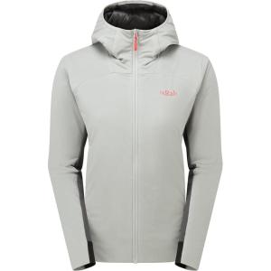 Rab Women’s Xenair Alpine Flex Jacket – Hooded Synthetic Insulated Coat for Hiking & Mountaineering(Light Zinc)