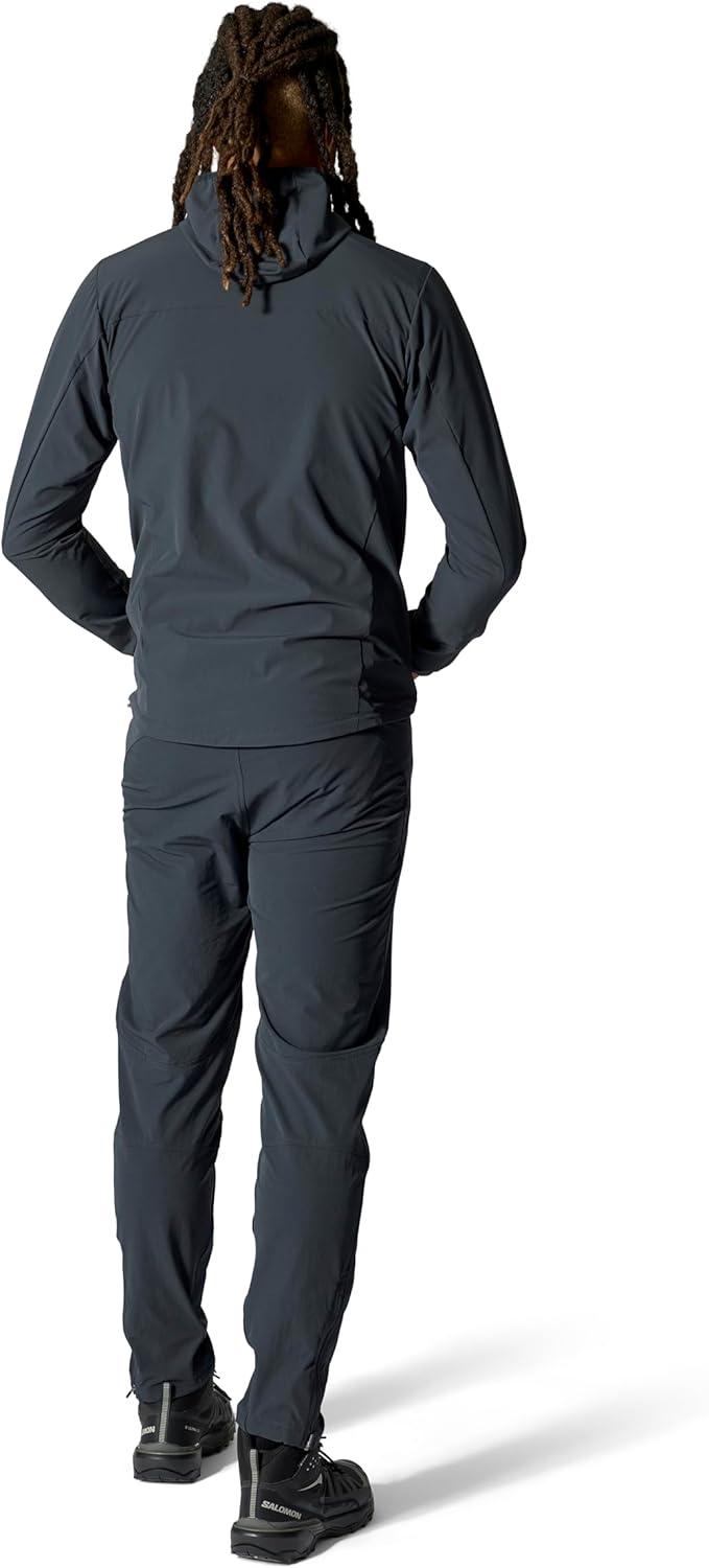 imageRab Mens Borealis Hoody Jacket Lightweight WaterRepellent Softshell Coat for Hiking amp ClimbingBeluga