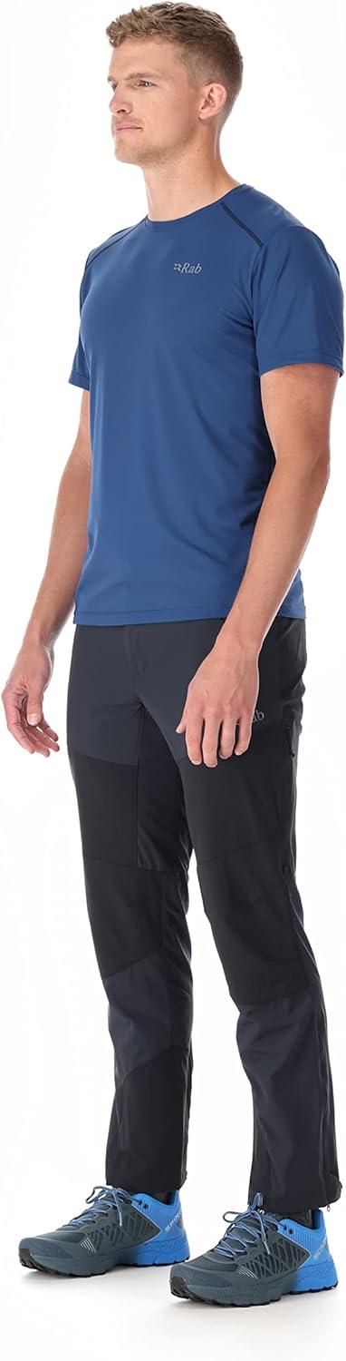 imageRab Mens Force Tee Lightweight TShirt for Hiking Climbing amp Trail RunningNightfall Blue
