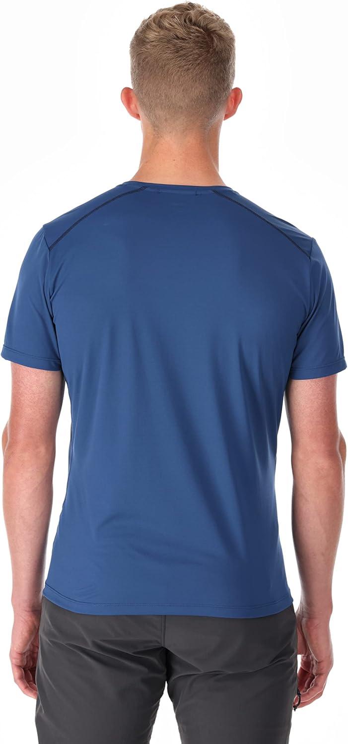 imageRab Mens Force Tee Lightweight TShirt for Hiking Climbing amp Trail RunningNightfall Blue