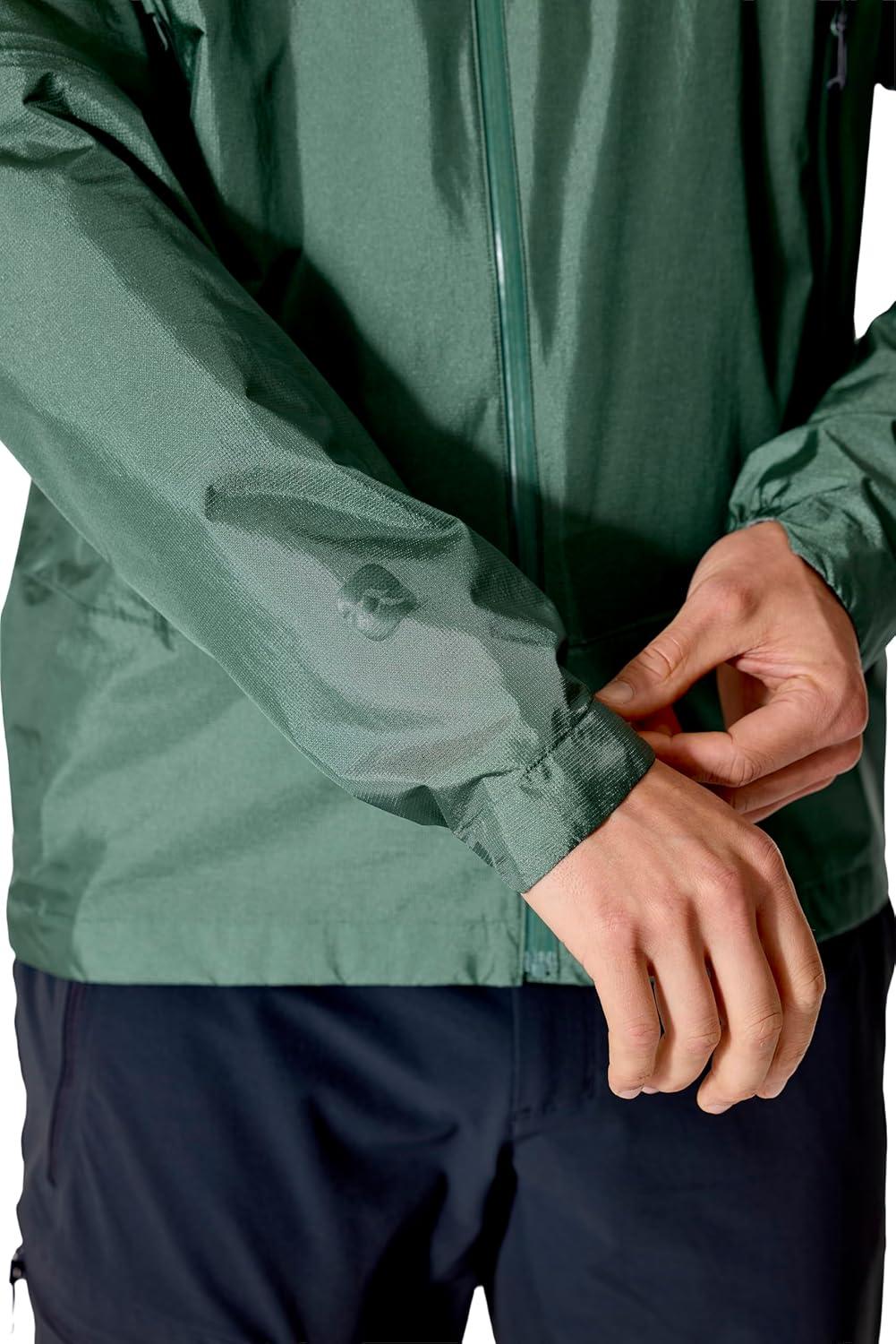 imageRab Mens Phantom Mountain Jacket Lightweight Packable Hooded FullZip for Hiking amp BackpackingSage