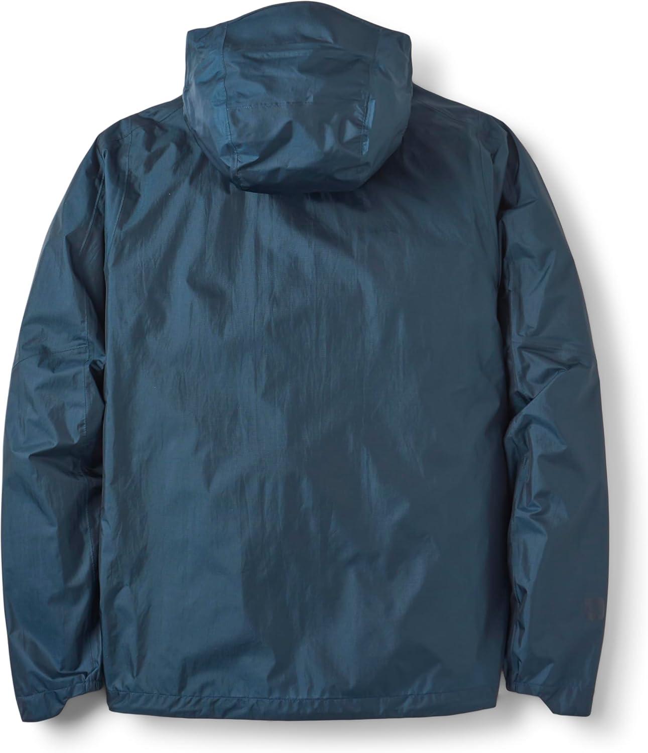 imageRab Mens Phantom Mountain Jacket Lightweight Packable Hooded FullZip for Hiking amp BackpackingTempest Blue