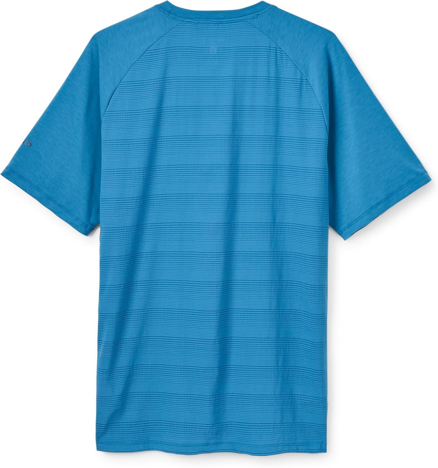 imageRab Mens Rivelin Shift Tee Lightweight ShortSleeve TShirt for Hiking amp ClimbingDark Bluebird