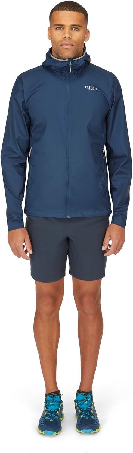 imageRab Mens Vital Hoody Ultralight Windproof Shell Jacket for Hiking Trail Running amp ClimbingTempest Blue