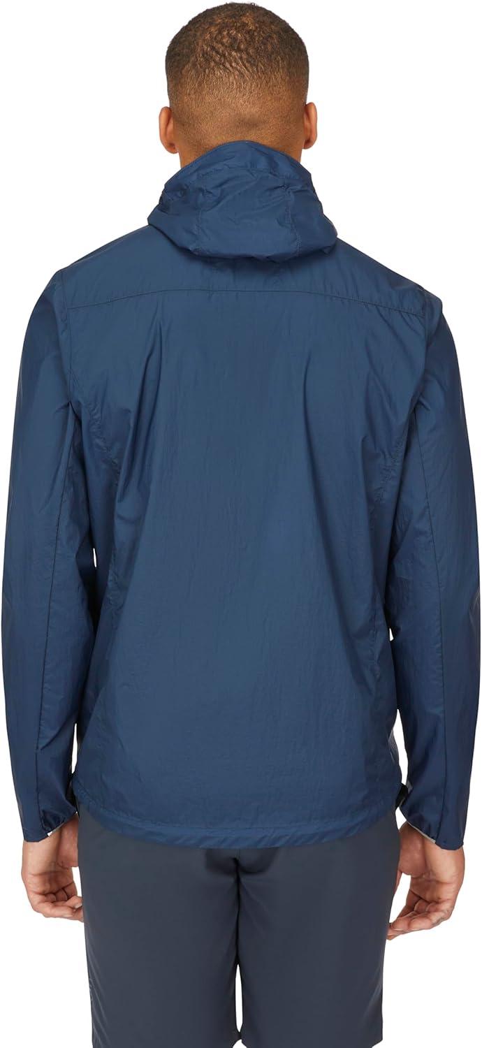 imageRab Mens Vital Hoody Ultralight Windproof Shell Jacket for Hiking Trail Running amp ClimbingTempest Blue