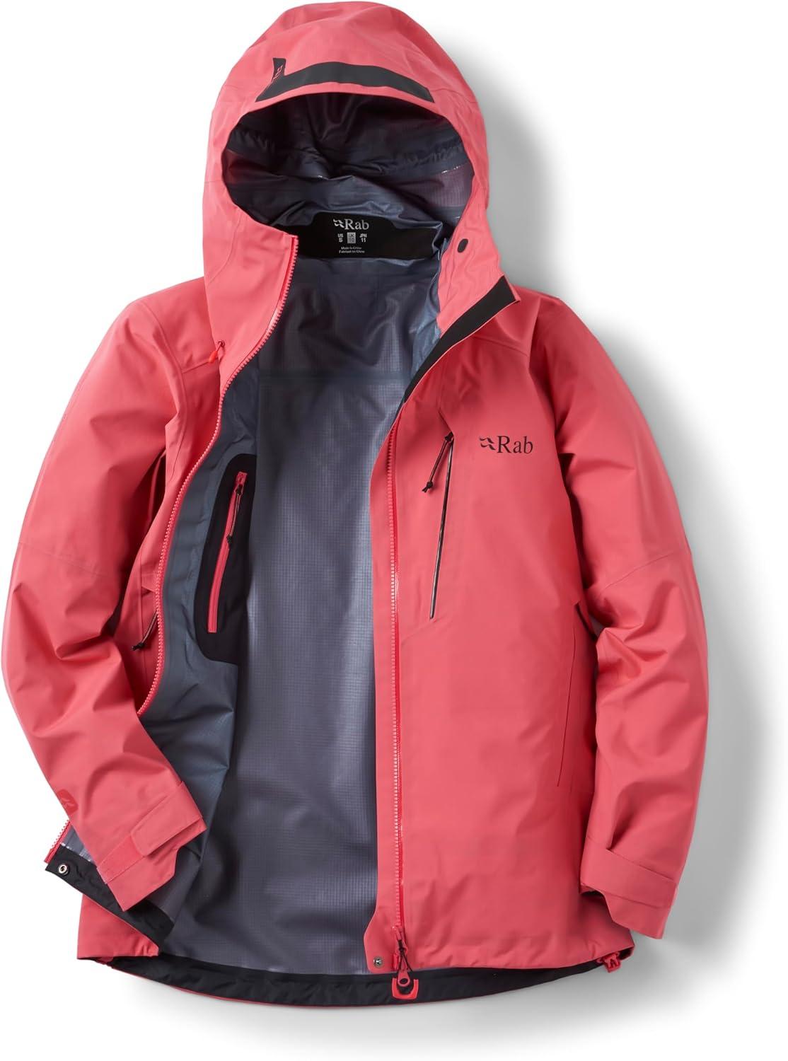 imageRab Womens Latok Alpine GoreTex Pro Jacket GTX Waterproof Breathable Shell Coat for Climbing amp MountaineeringHibiscus