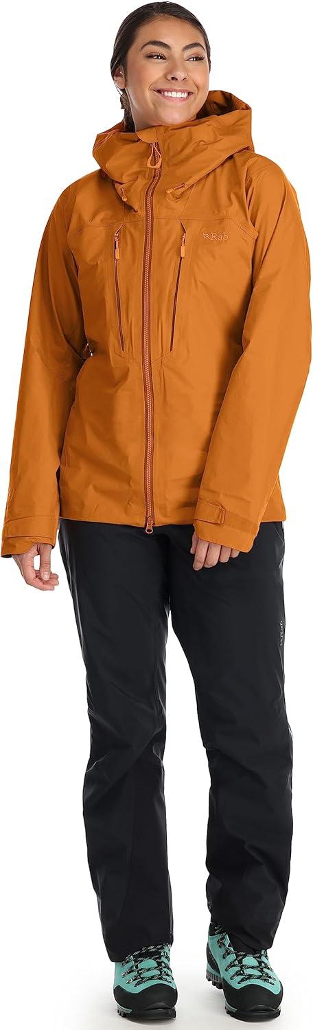 imageRab Womens Latok Alpine GoreTex Pro Jacket GTX Waterproof Breathable Shell Coat for Climbing amp MountaineeringMarmalade