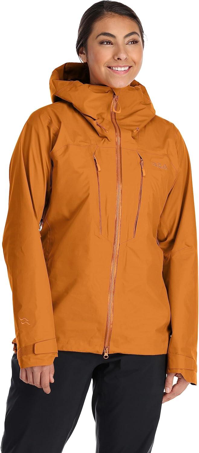imageRab Womens Latok Alpine GoreTex Pro Jacket GTX Waterproof Breathable Shell Coat for Climbing amp MountaineeringMarmalade