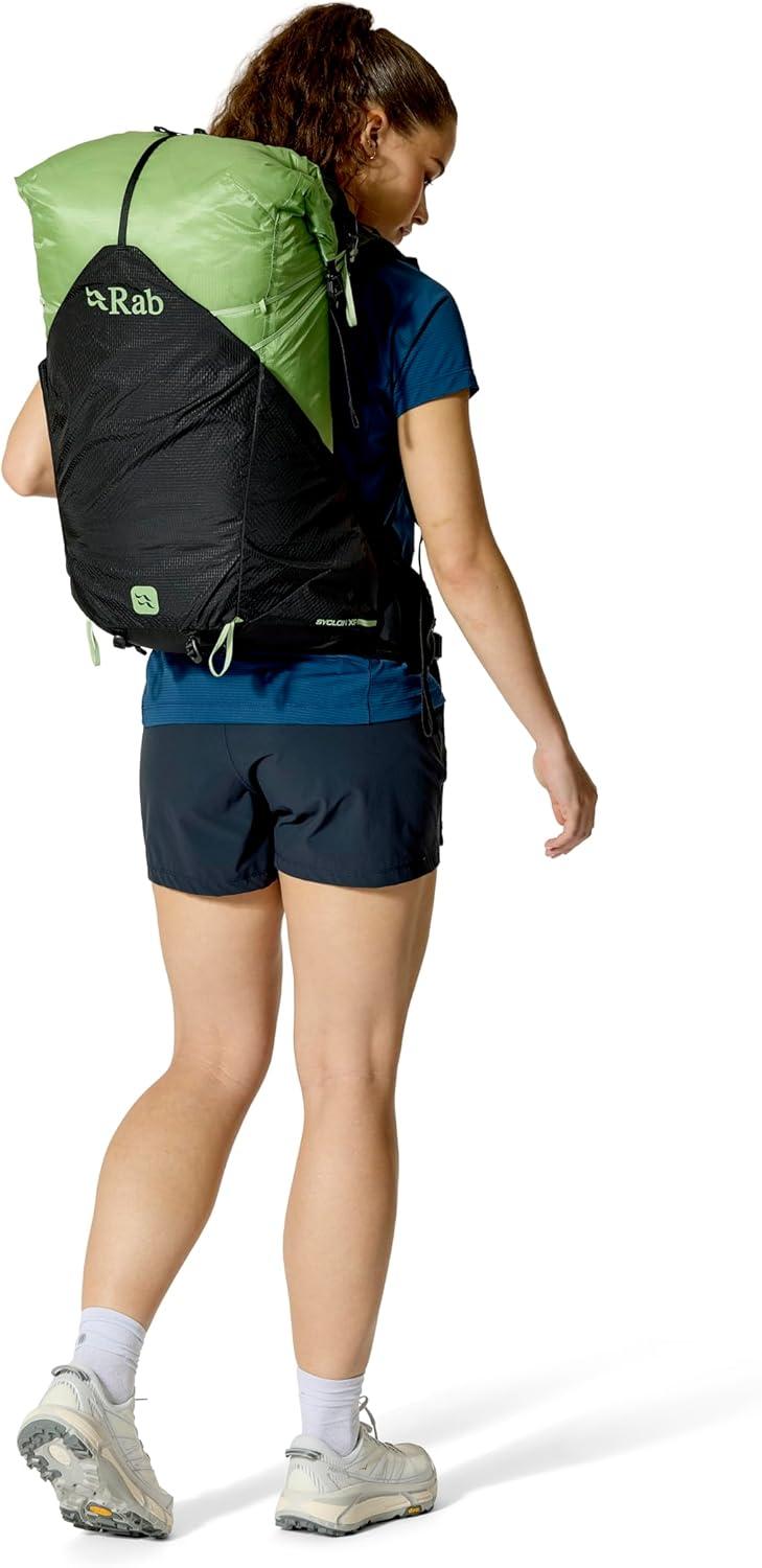 imageRab Womens Syclon XP ND Backpack Lightweight Waterproof Backpack for Hiking Trekking amp Backpacking BlackDark Fig Green 38Liter Back Length SmallBlackDark Fig Green