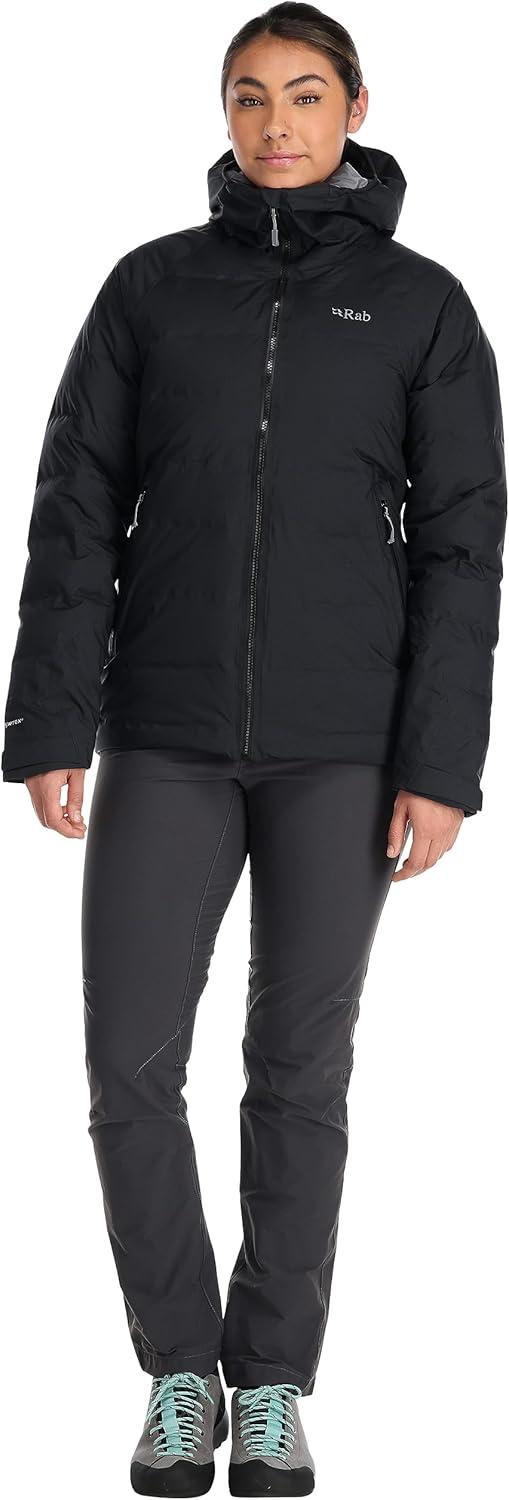 imageRab Womens Valiance Down Jacket Waterproof Windproof Insulator for Climbing Mountaineering amp Casual WearBlack