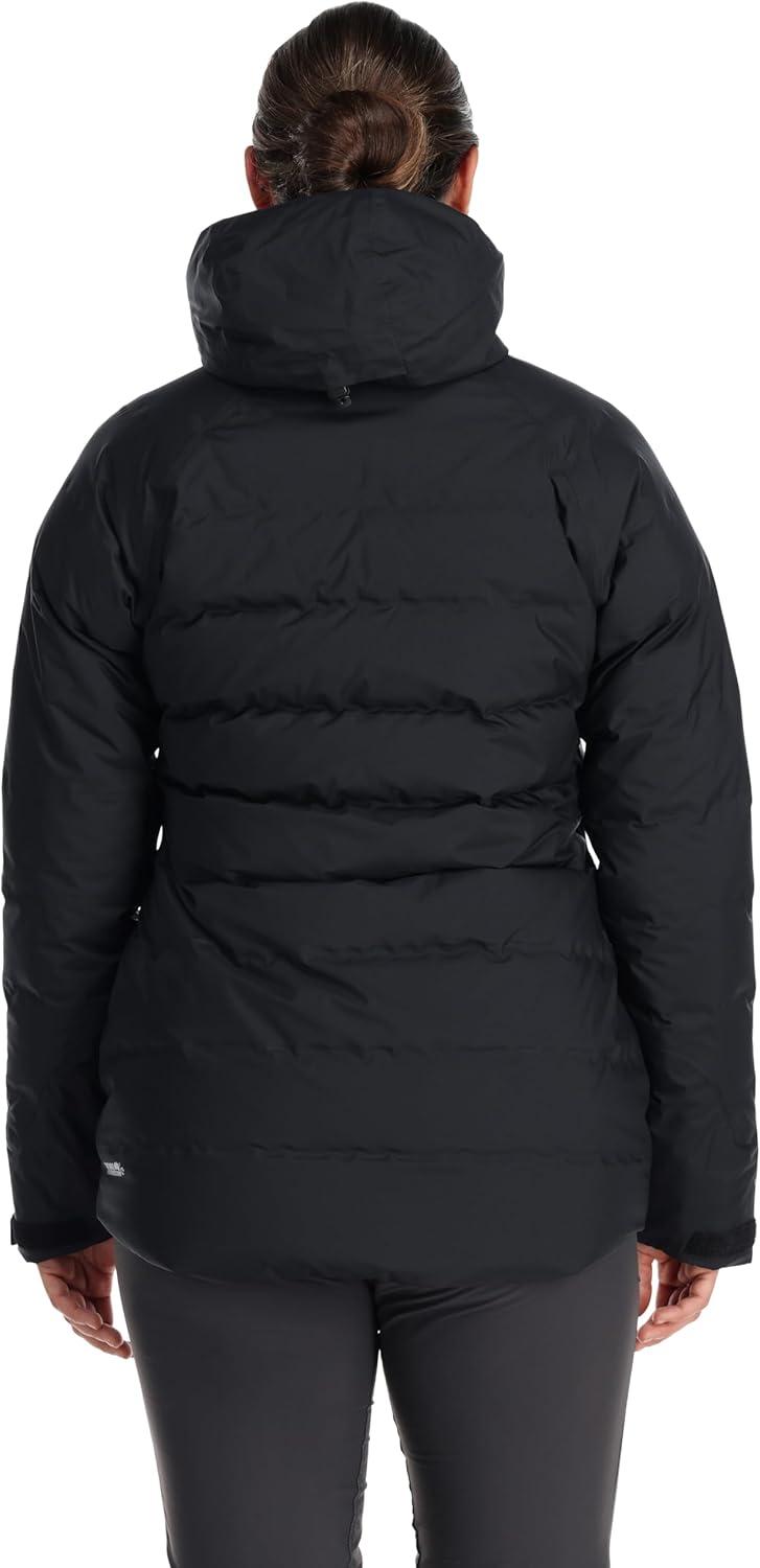 imageRab Womens Valiance Down Jacket Waterproof Windproof Insulator for Climbing Mountaineering amp Casual WearBlack