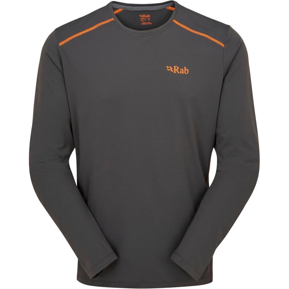 imageRab Mens Force LS Tee Lightweight LongSleeve TShirt for Hiking Climbing amp Trail RunningGraphene
