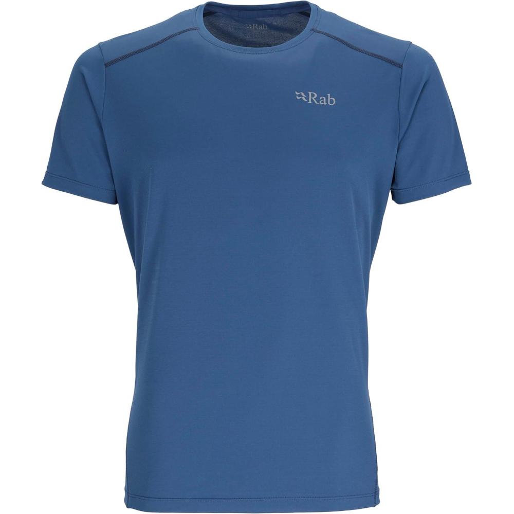 imageRab Mens Force Tee  Lightweight TShirt for Hiking Climbing amp Trail RunningNightfall Blue