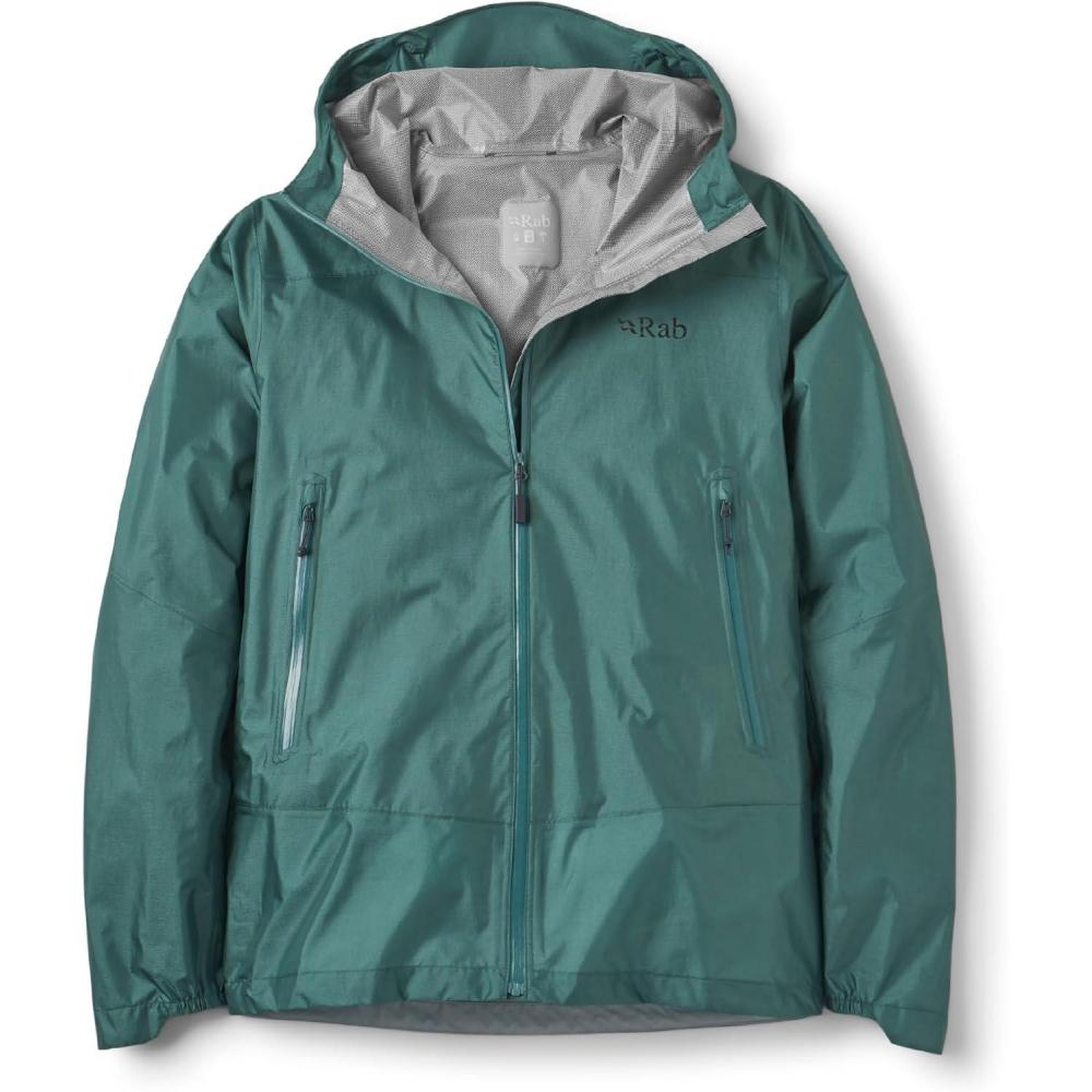imageRab Mens Phantom Mountain Jacket Lightweight Packable Hooded FullZip for Hiking amp BackpackingSage