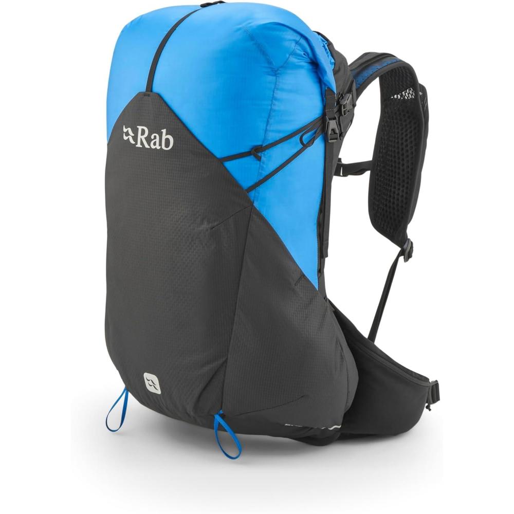 imageRab Mens Syclon XP Backpack  Lightweight Waterproof Backpack for Hiking Trekking amp Backpacking  BlackMaya Blue  40Liter Back Length  MediumBlackMaya Blue