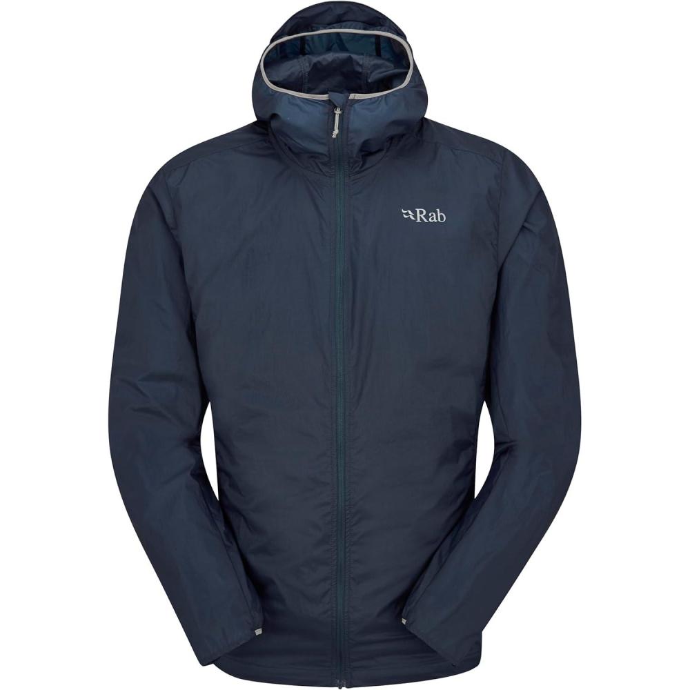 imageRab Mens Vital Hoody  Ultralight Windproof Shell Jacket for Hiking Trail Running amp ClimbingTempest Blue