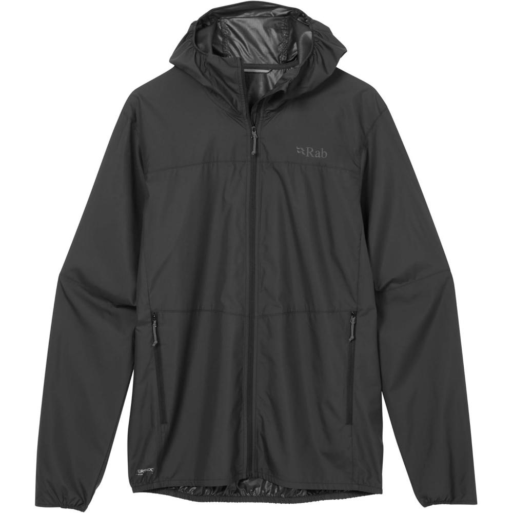 imageRab Mens Windgather Hoody Ultralight Windproof Shell Jacket for Hiking Trail Running amp ClimbingBlack