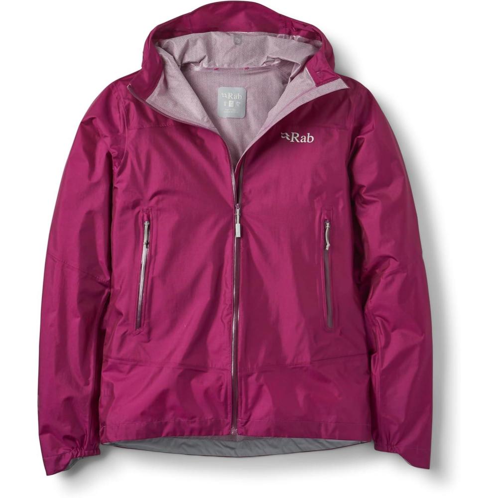 imageRab Womens Phantom Mountain Jacket  Lightweight Waterproof Hooded Shell for Hiking amp TrekkingPlum